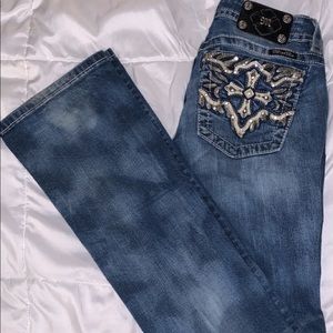 Miss Me jeans size 28Long, boot cut